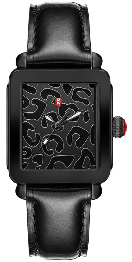 Michele Deco Collection Watches Ladies Black Battery Operated Quartz MWW06K000051 Watch