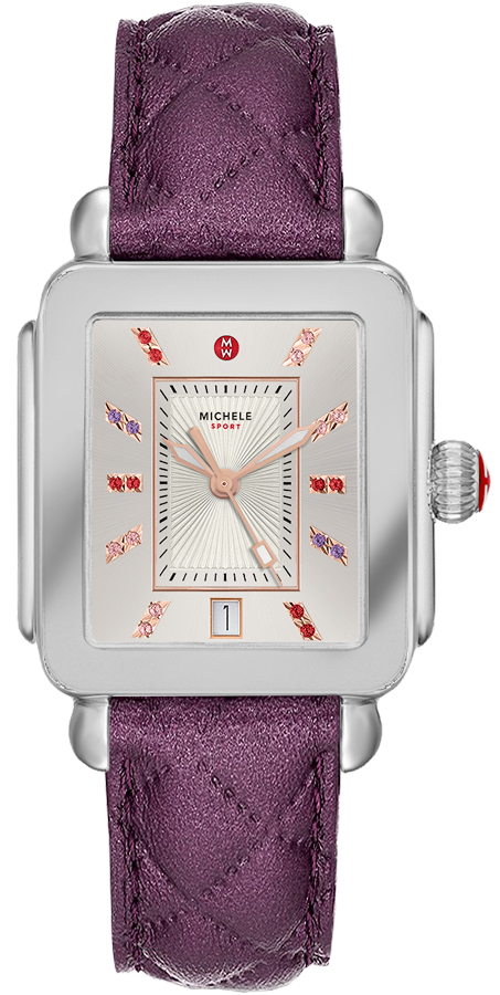 Michele Deco Collection Watches Ladies Silver White Battery Operated Quartz MWW06K000049 Watch
