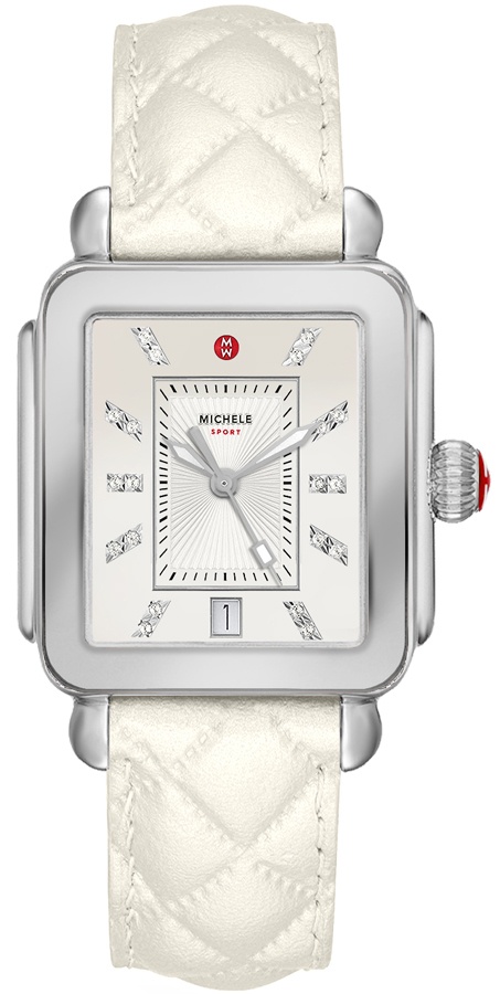 Michele Deco Collection Watches Ladies White Battery Operated Quartz MWW06K000047 Watch