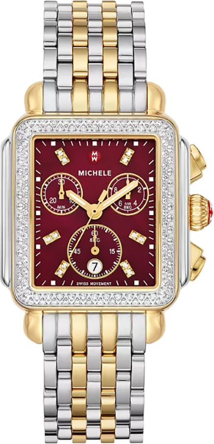 Michele Deco Collection Watches Ladies Red Battery Operated Quartz MWW06A000799 Watch