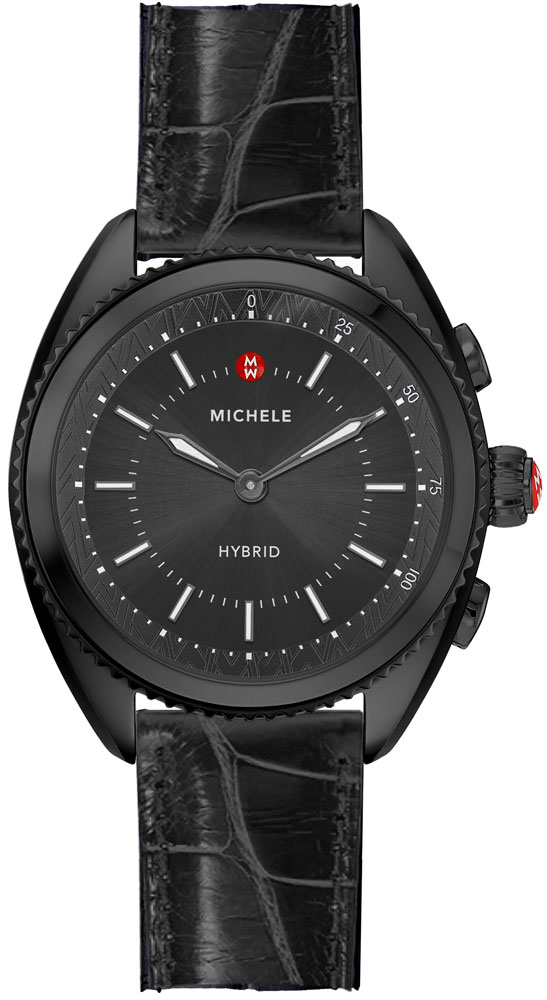 Michele Hybrid Smartwatch Watches Black Battery Operated Quartz MWWT32A00009 Watch