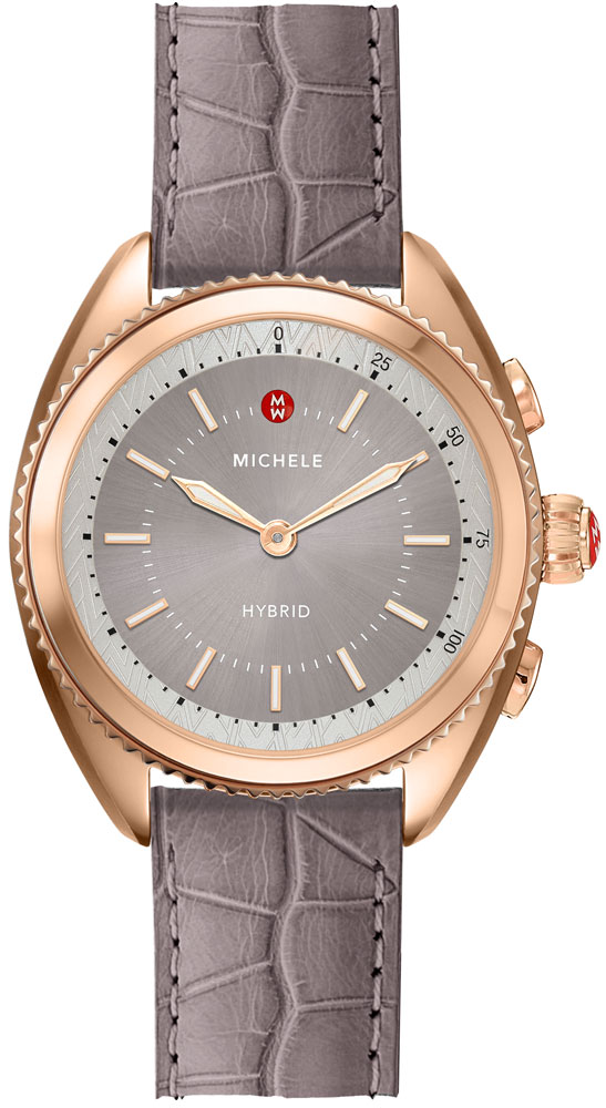 Michele Hybrid Smartwatch Watches Grey Battery Operated Quartz MWWT32A00011 Watch