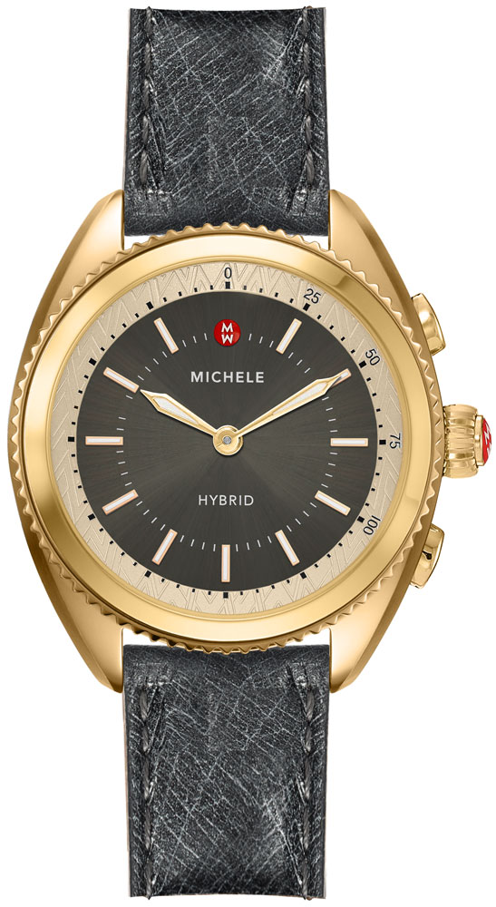 Michele Hybrid Smartwatch Watches Grey Battery Operated Quartz MWWT32A00013 Watch