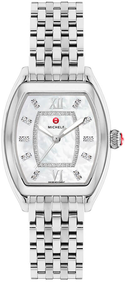 Michele Releve Watches Ladies Pearl White Battery Operated Quartz MWW19B000003 Watch