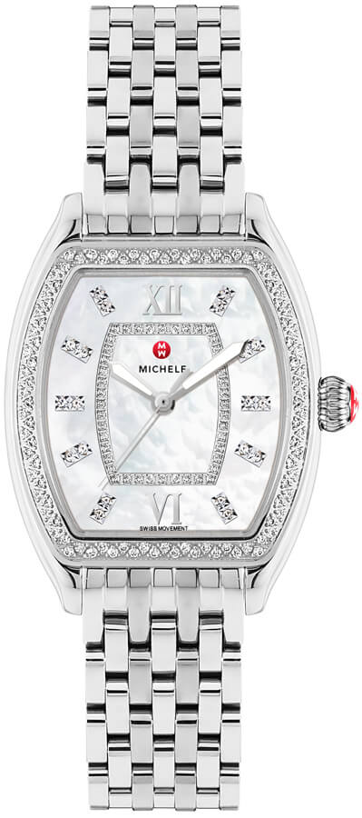 Michele Releve Watches Ladies Pearl White Battery Operated Quartz MWW19B000001 Watch