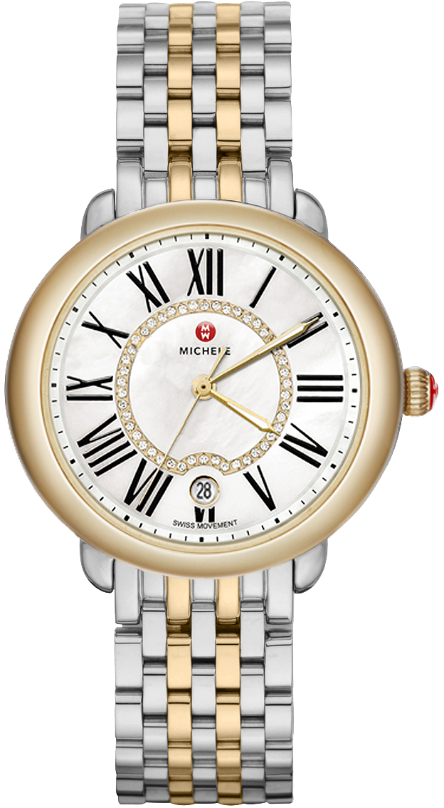 Michele Serein Watches Ladies Pearl White Battery Operated Quartz MWW21B000015 Watch