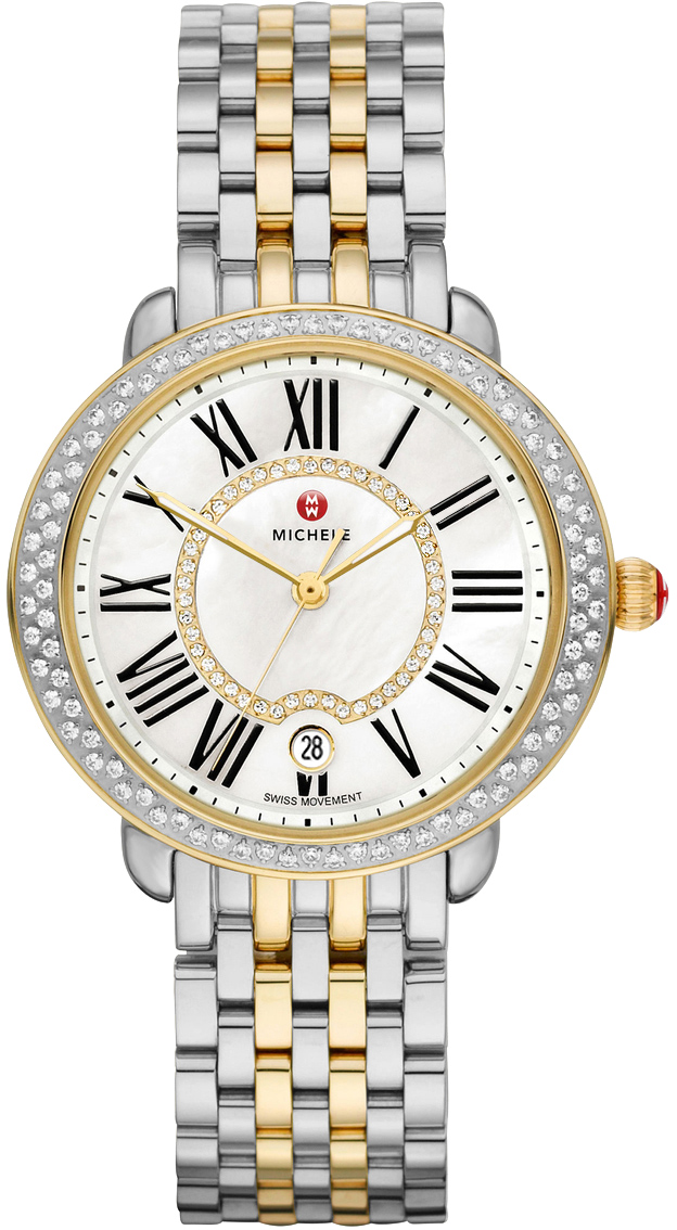 Michele Serein Watches Ladies Pearl White Battery Operated Quartz MWW21B000032 Watch