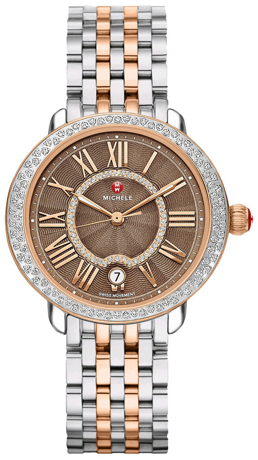Michele Serein Watches Ladies Brown Battery Operated Quartz MWW21B000061 Watch