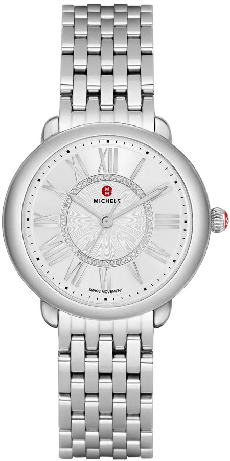 Michele Serein Watches Ladies Silver Battery Operated Quartz MWW21B000147 Watch