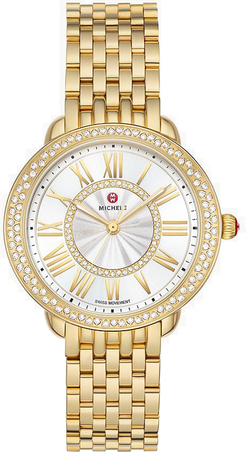 Michele Serein Watches Ladies Silver White Battery Operated Quartz MWW21B000161 Watch