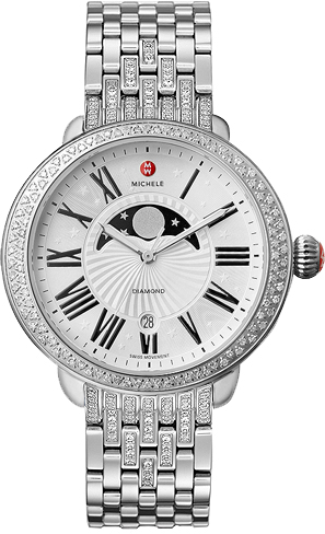 Michele Serein Watches Silver Battery Operated Quartz MWW21D000001 Watch