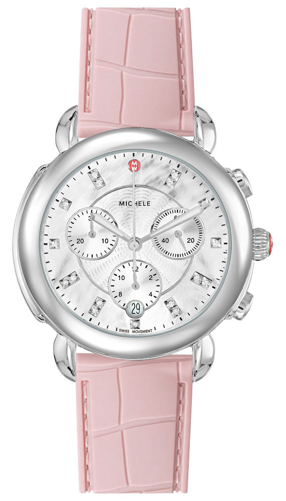 Michele Sidney Watches Ladies Pearl White Battery Operated Quartz MWW30A000017 Watch