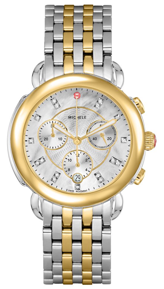 Michele Sidney Watches Ladies Pearl White Battery Operated Quartz MWW30A000022 Watch
