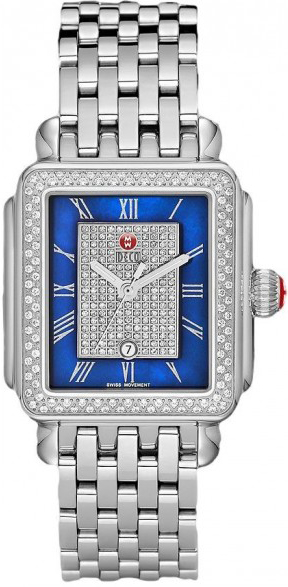 Michele Deco Collection Watches Ladies Blue  MWW06T000082 Watch