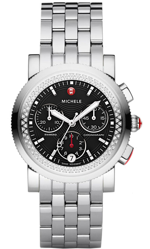Michele Sport Collection Watches Ladies Black Battery Operated Quartz MWW01C000012 Watch