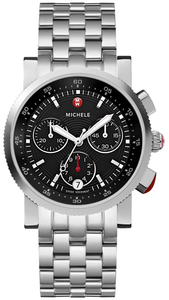 Michele Sport Collection Watches Black Battery Operated Quartz MWW01C000022 Watch