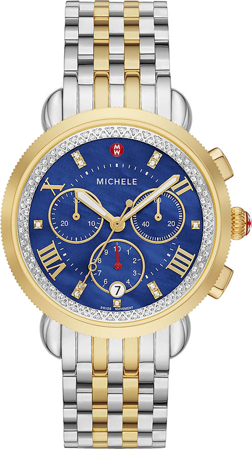 Michele Sport Collection Watches Ladies Blue Battery Operated Quartz MWW01C000144 Watch