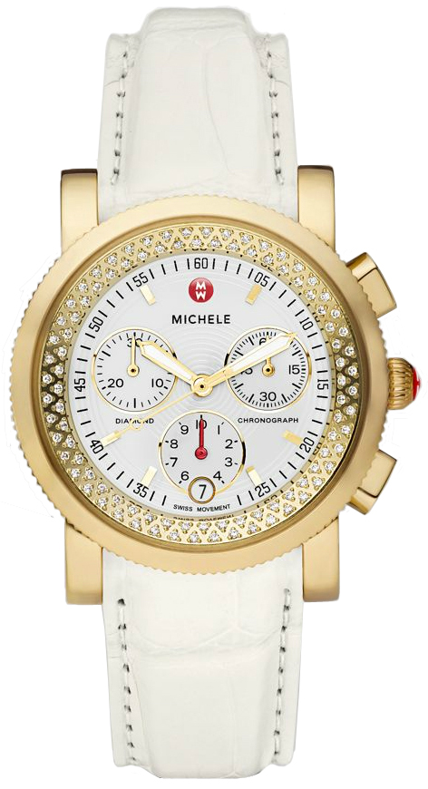 Michele Sport Collection Watches White Battery Operated Quartz MWW01C000079 Watch