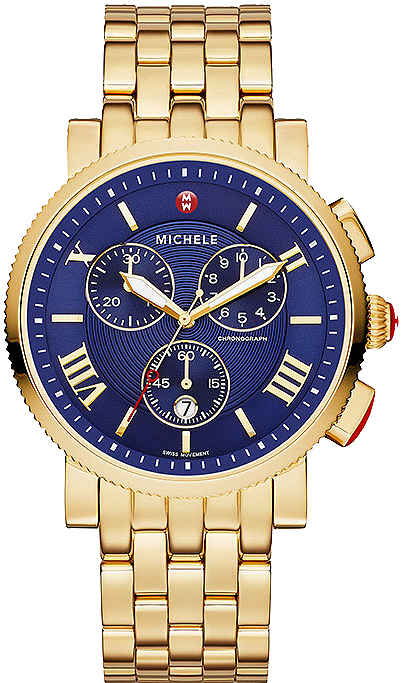 Michele Sport Collection Watches Blue Battery Operated Quartz MWW01K000105 Watch