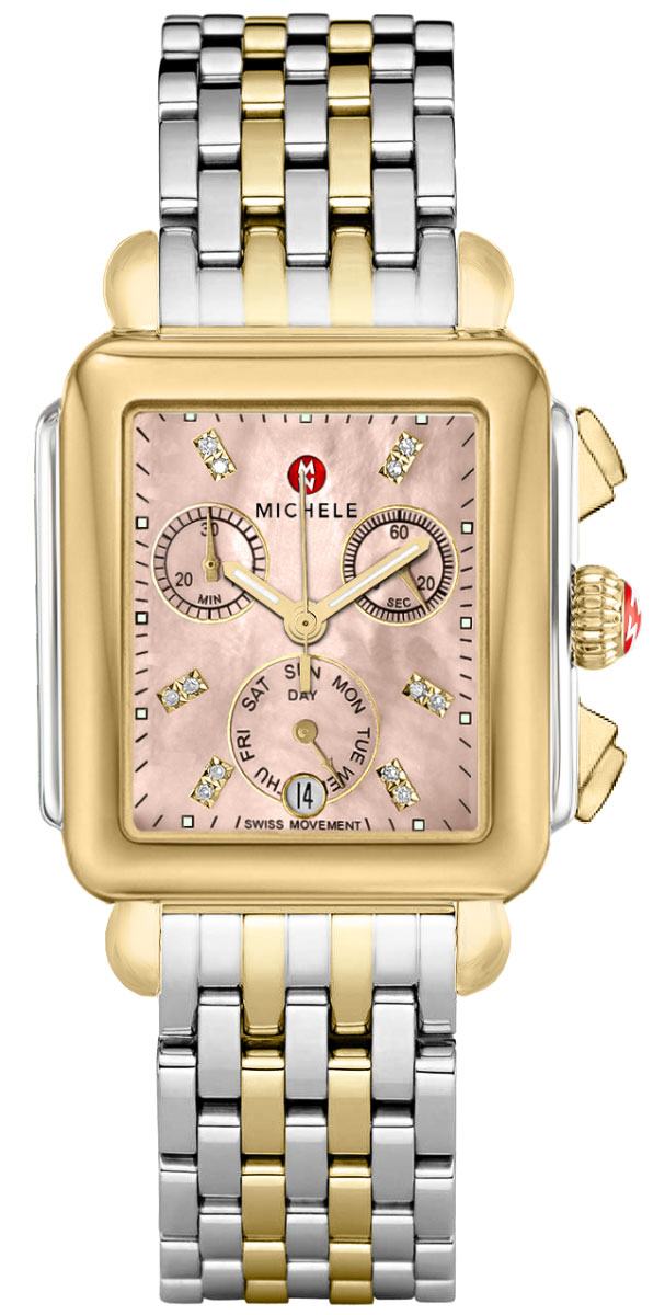 Michele Deco Collection Watches Ladies Rose Gold Battery Operated Quartz MWW06P000286 Watch