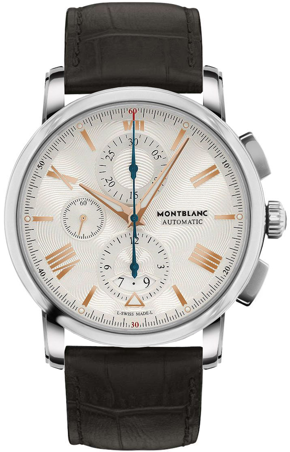 MontBlanc 4810 Watches Mens Silver Self winding Automatic 114855 Watch