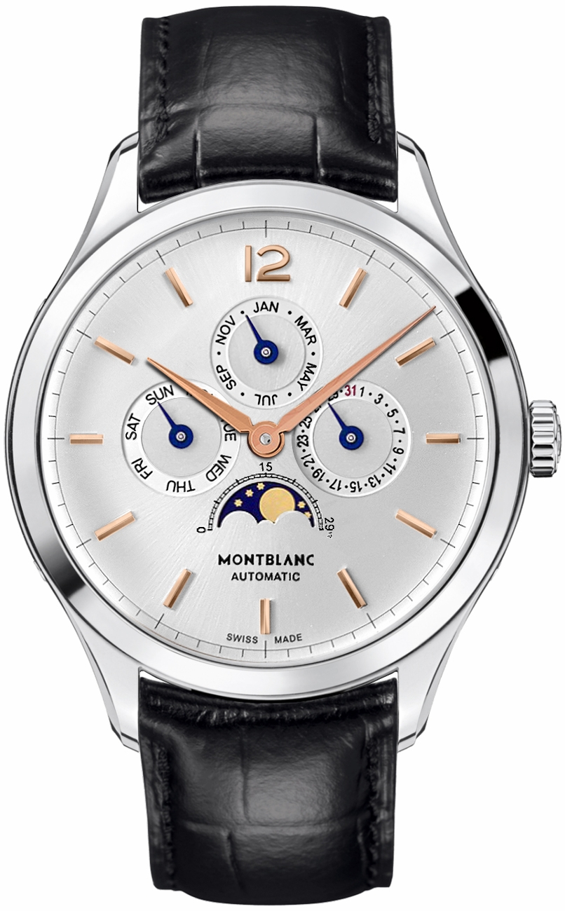 MontBlanc Heritage Watches Mens Silver 
Self winding Automatic 112534 Watch