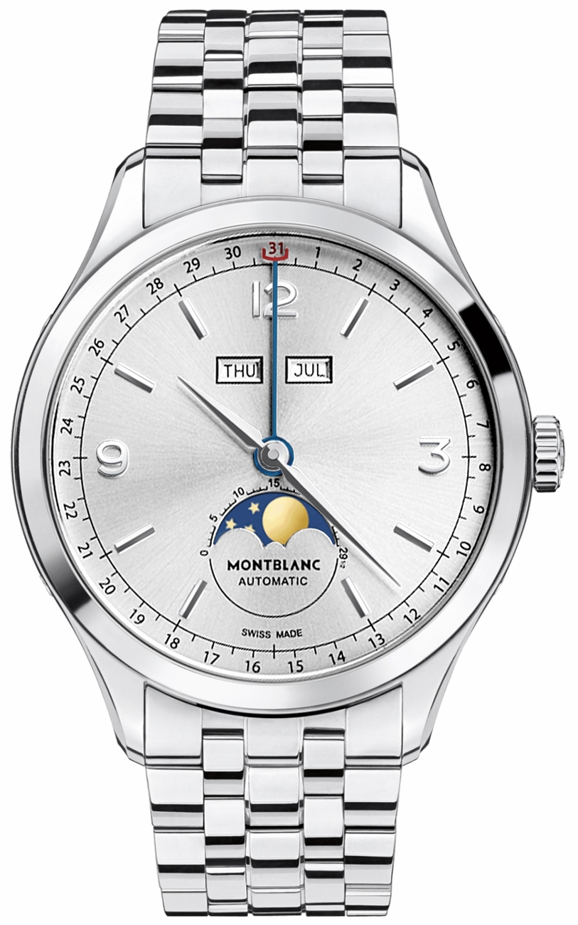 MontBlanc Heritage Watches  Silver 
Self winding Automatic 112647 Watch