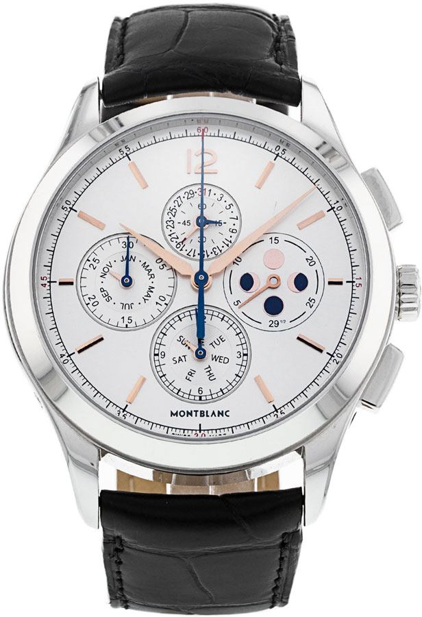 MontBlanc Heritage Watches  Silvery White 
Self winding Automatic 114875 Watch