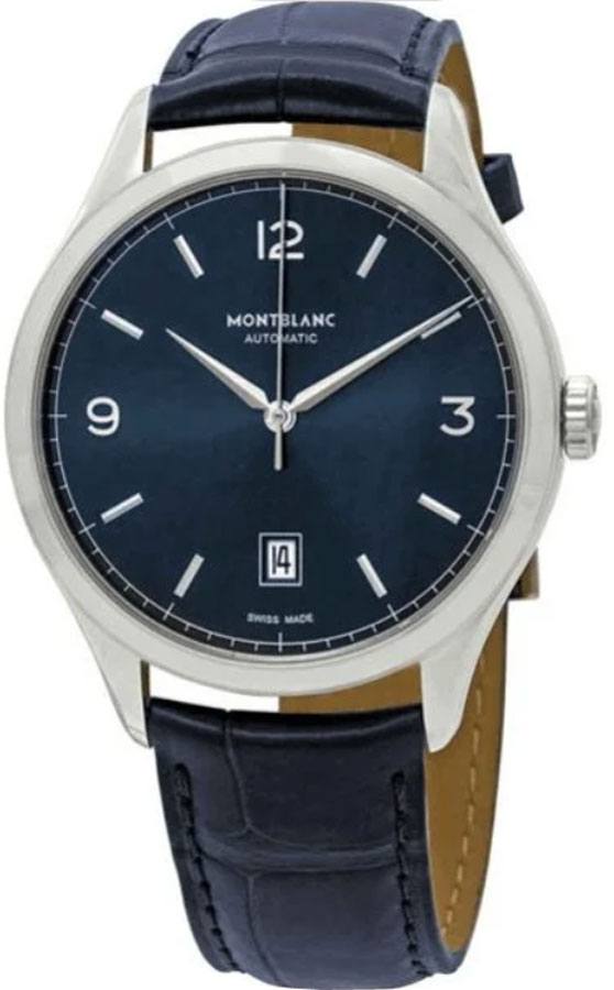 MontBlanc Heritage Watches  Blue 
Self winding Automatic 116481 Watch