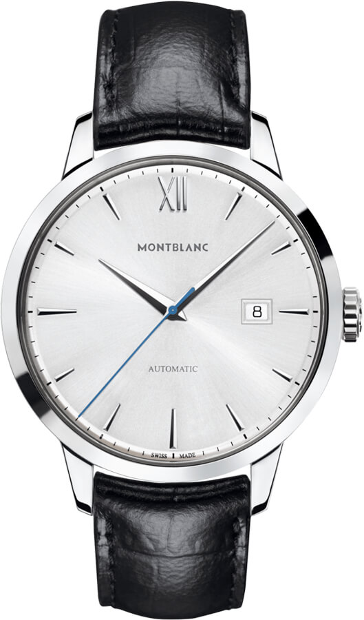 MontBlanc Heritage Watches Mens Silver
Self winding Automatic 111622 Watch