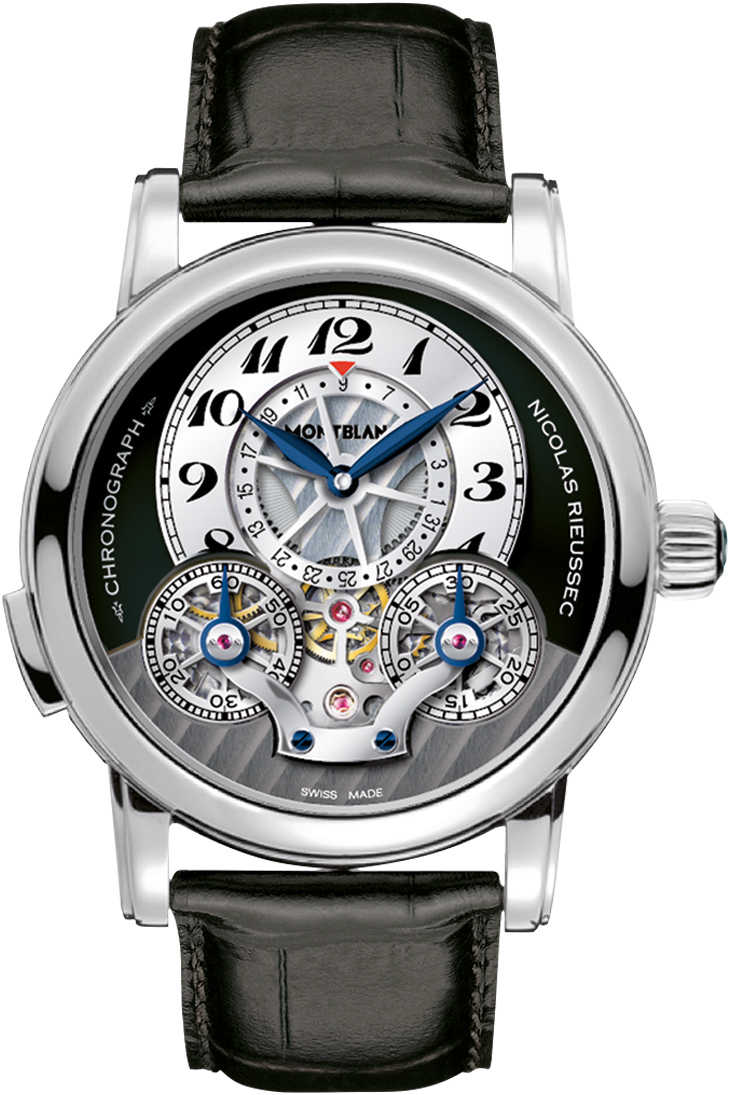 MontBlanc Nicolas Rieussec Watches  Black Manual Winding 104981 Watch