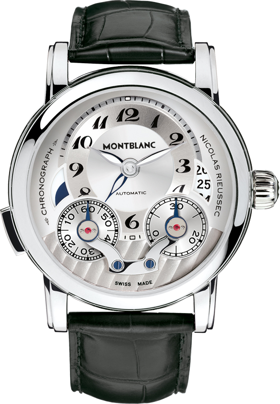 MontBlanc Nicolas Rieussec Watches Mens Silver 
Self winding Automatic 106595 Watch