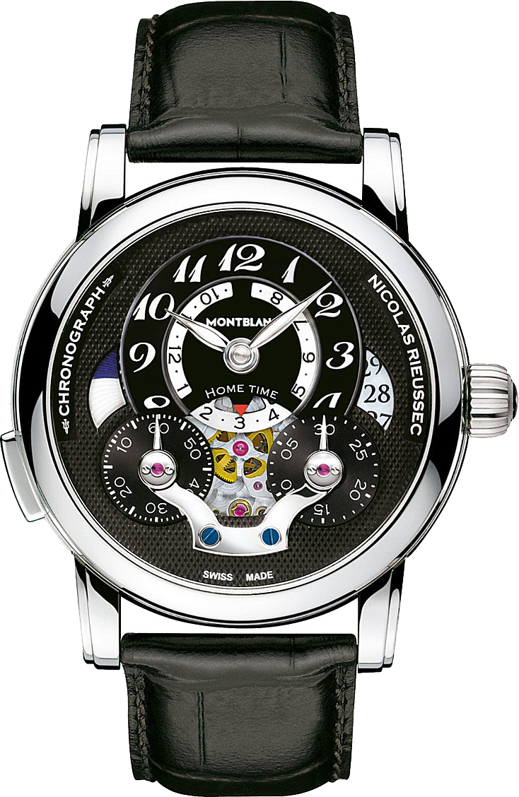 MontBlanc Nicolas Rieussec Watches  Black 
Self winding Automatic 107070 Watch
