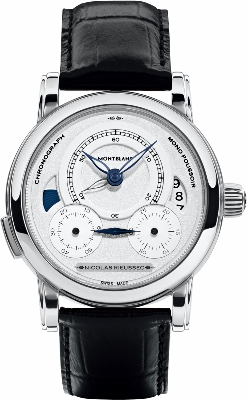 MontBlanc Nicolas Rieussec Watches Mens Silver 
Self winding Automatic 111012 Watch