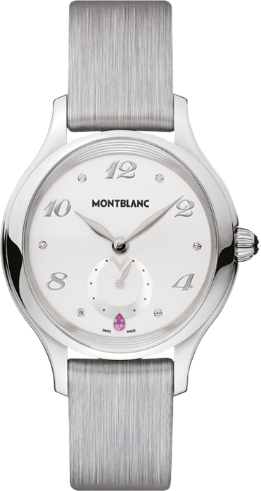 MontBlanc Princess Grace De Monaco Watches  White Dial Set with Diamonds Battery Operated Quartz 107335 Watch