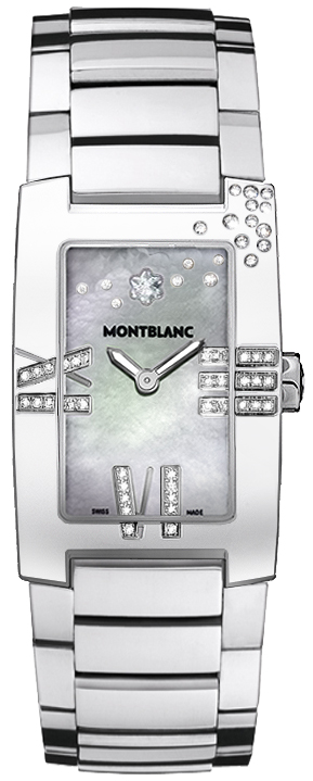 MontBlanc Profile Watches Pearl White Battery Operated Quartz 101557 Watch