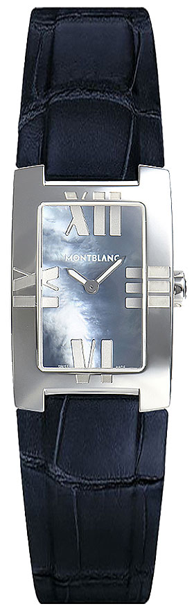 MontBlanc Profile Watches Ladies Mother of Pearl Black Battery Operated Quartz 104294 Watch