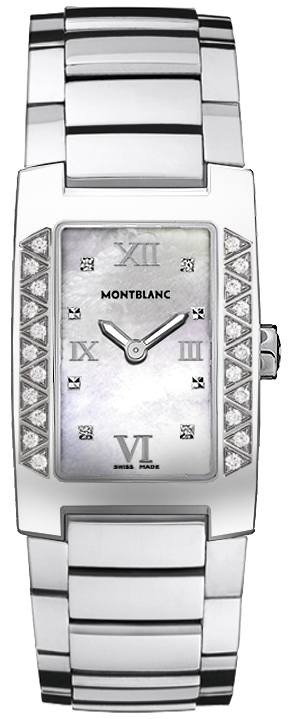MontBlanc Profile Watches Pearl White Battery Operated Quartz 36127 Watch