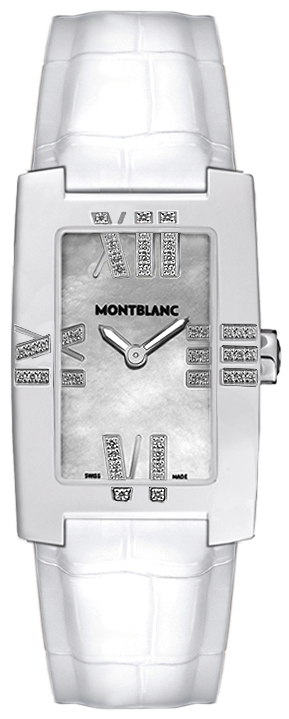 MontBlanc Profile Watches Pearl White Battery Operated Quartz 36919 Watch