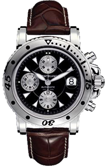 MontBlanc Sport Automatic Chronograph Watches Black Self winding Automatic 101656 Watch