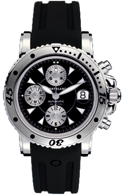 MontBlanc Sport Automatic Chronograph Watches Black 101657 Watch