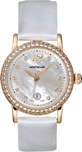 MontBlanc Star Quartz Watches  Pearl White Battery Operated Quartz 101630 Watch