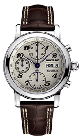 MontBlanc Star Automatic Chronograph Watches  Beige  101632 Watch