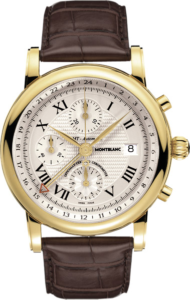 MontBlanc Star Automatic Chronograph Watches Beige Self winding Automatic 102345 Watch