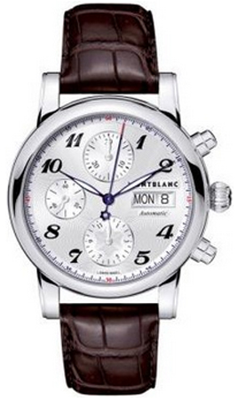MontBlanc Star Automatic Chronograph Watches  Silver  106466 Watch