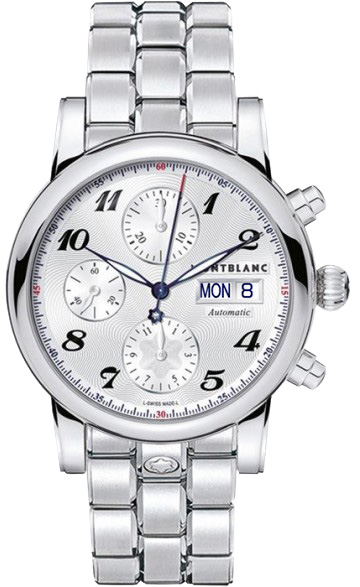 MontBlanc Star Automatic Chronograph Watches Silver 106468 Watch