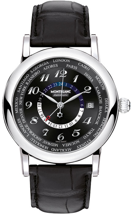 MontBlanc Star Automatic Watches Mens Guilloche Black Self winding Automatic 109285 Watch