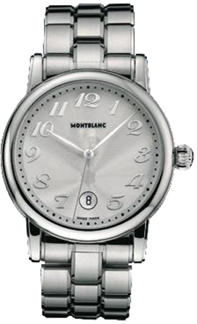 MontBlanc Star Quartz Watches  Silver Battery Operated Quartz 35875 Watch