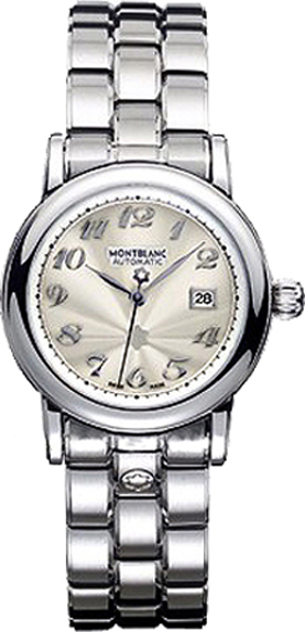 MontBlanc Star Automatic Watches Guilloche Silver Self winding Automatic 38025 Watch