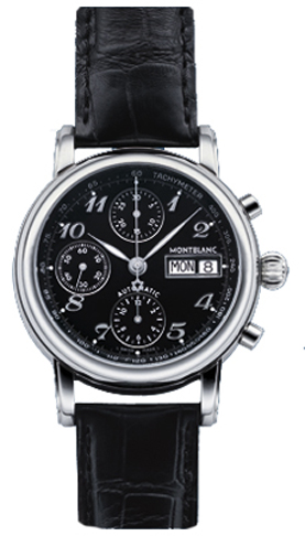 MontBlanc Star Automatic Chronograph Watches  Black  8451 Watch